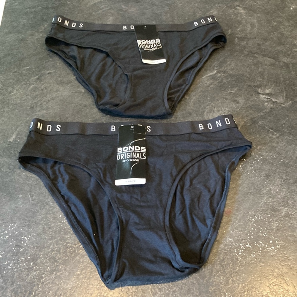 Bonds Originals Beyond Soft Hi Bikini black panties size L - NWT